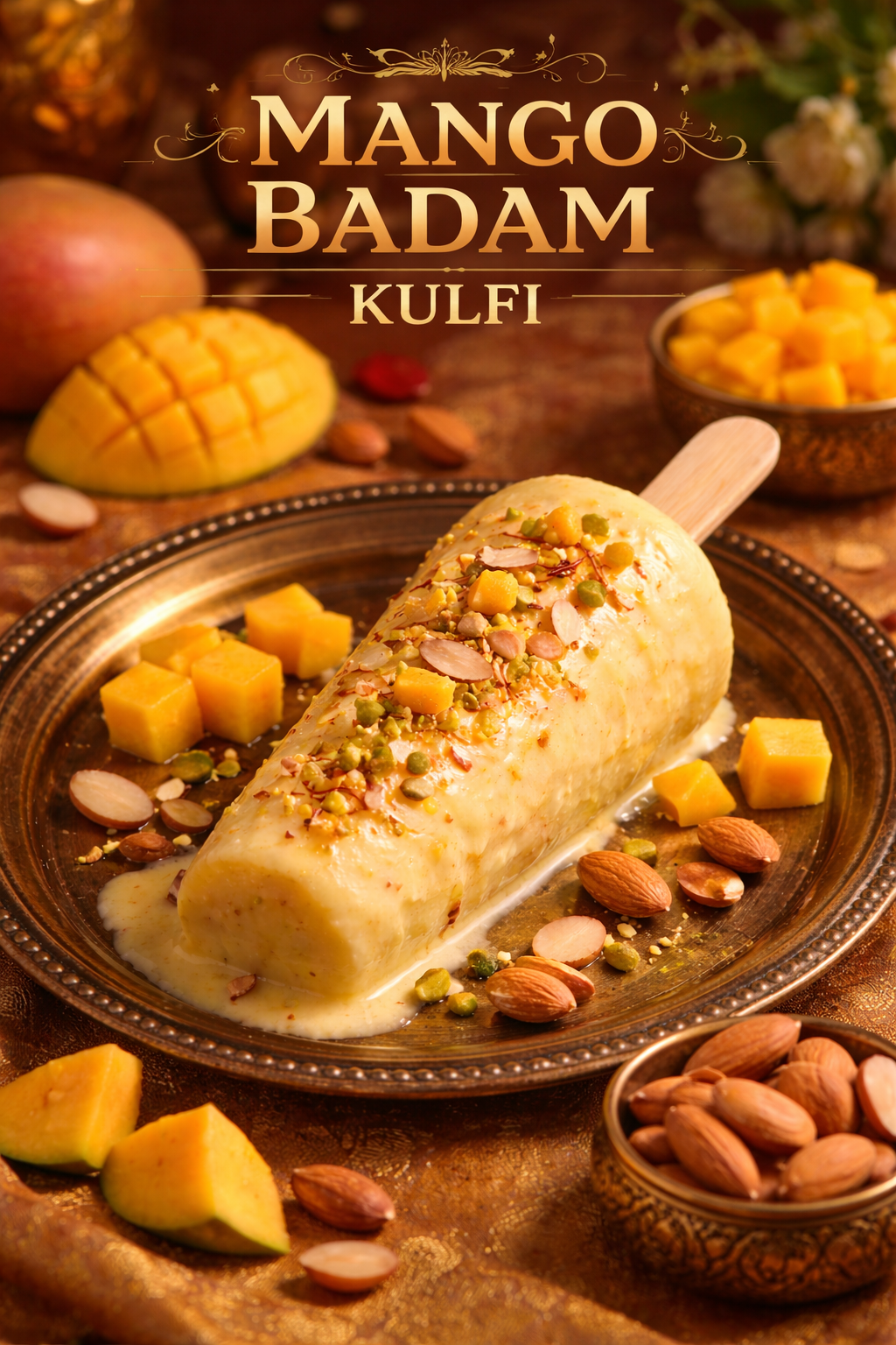 Mango Badam Kulfi