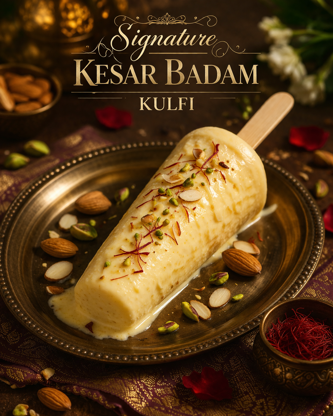 Signature Kesar Badam Kulfi