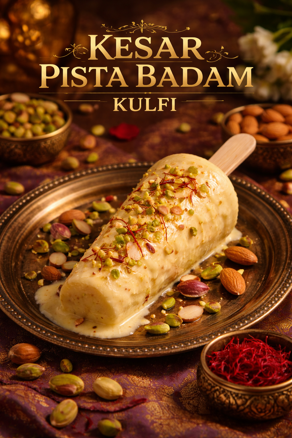Kesar Pista Badam Kulfi